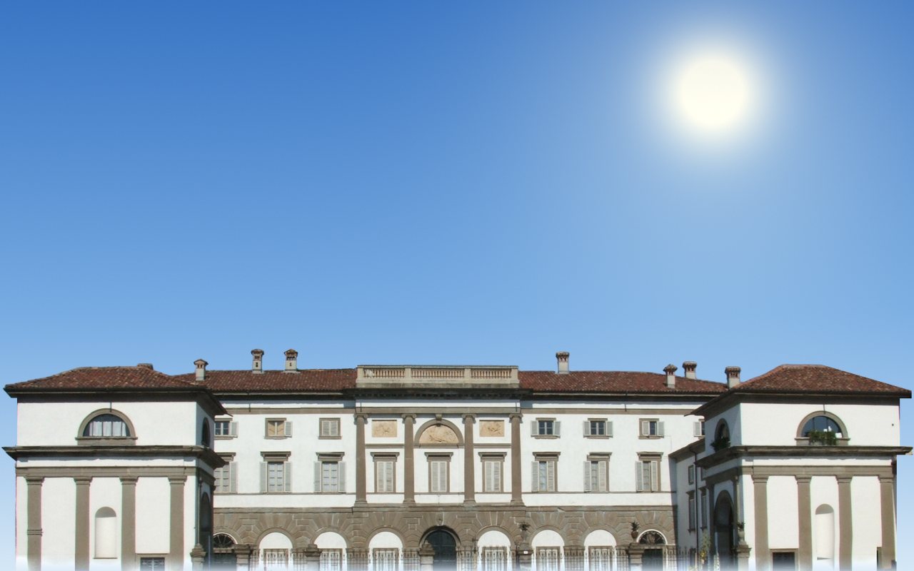 La facciata di Villa Moroni a Stezzano, dove si trova lo studio LibertyRE